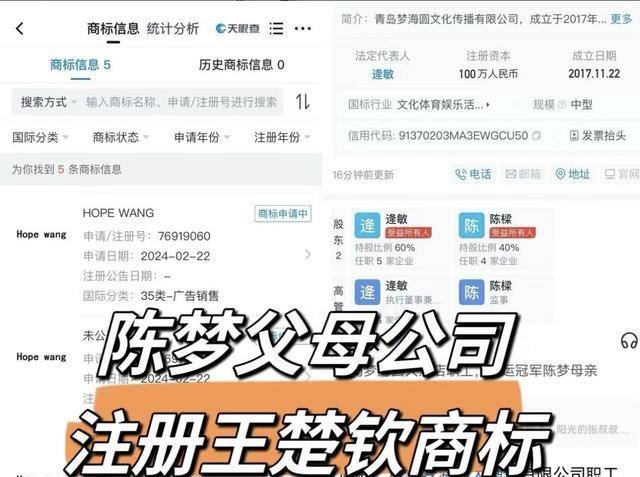 陈梦父母注册王楚钦英文名商标：偶然巧合还是引发国乒禁忌的火种(图2)